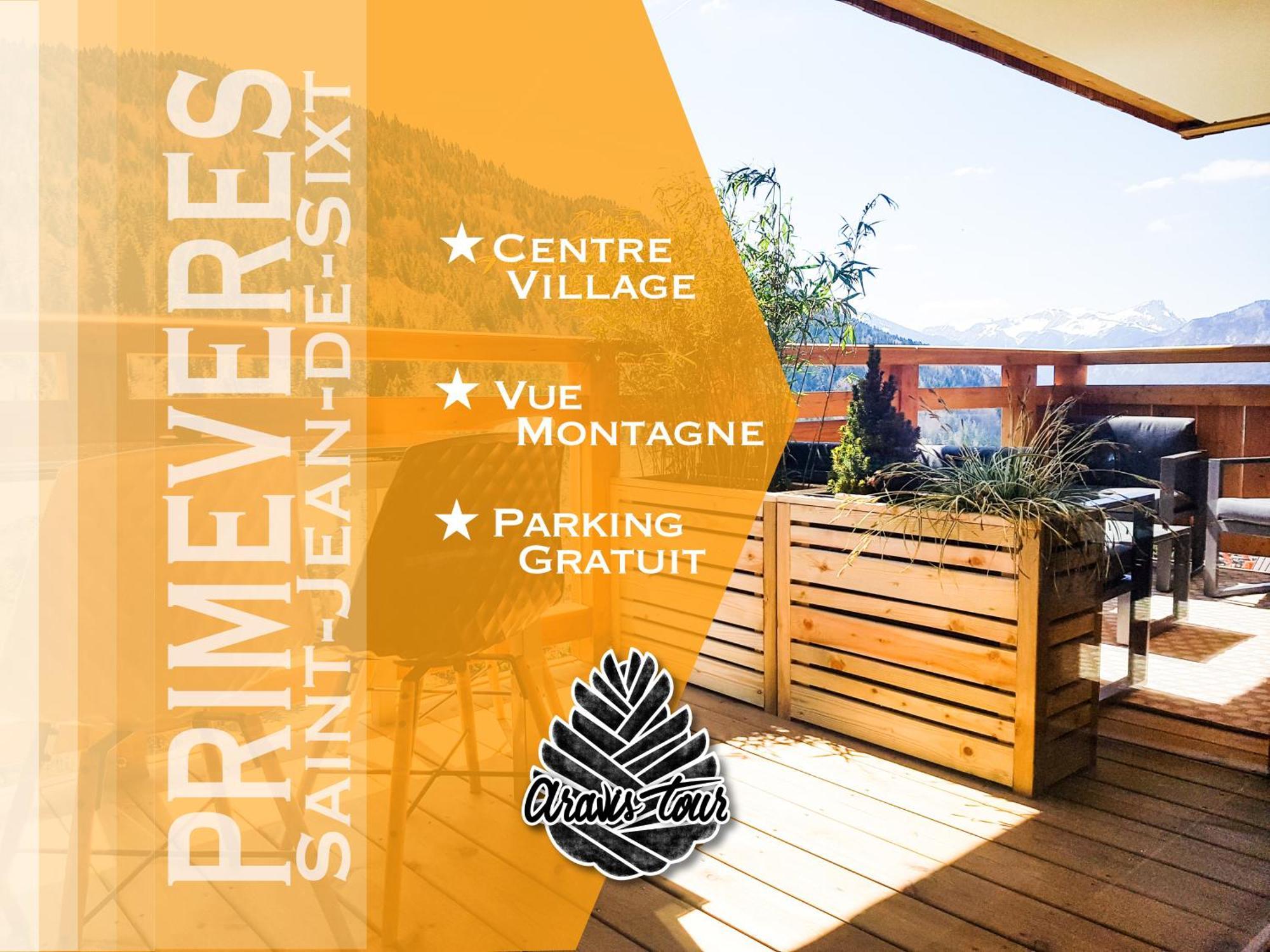 Appt Primeveres - Centre Village, Vue Montagne - Aravistour Saint-Jean-de-Sixt Exteriér fotografie